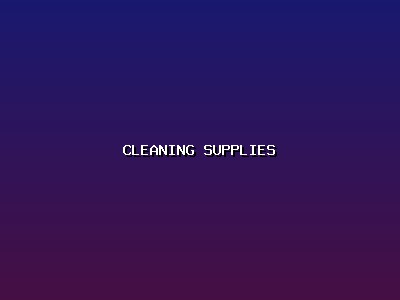 Cleaning Supplies
