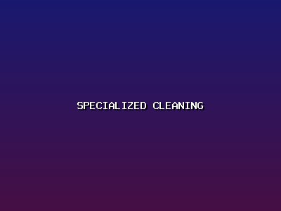 Specialized Cleaning